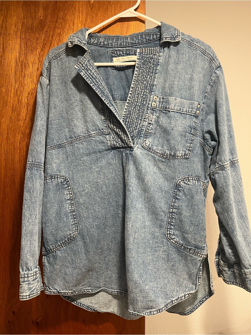 Free People/We the Free Denim Top